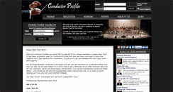 Desktop Screenshot of conductorprofiles.com