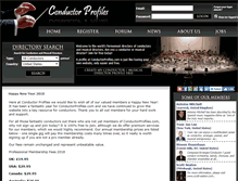 Tablet Screenshot of conductorprofiles.com
